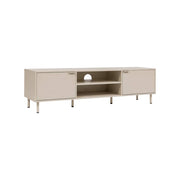 Mobile tv decorativo in legno e metallo, 160 cm, beige