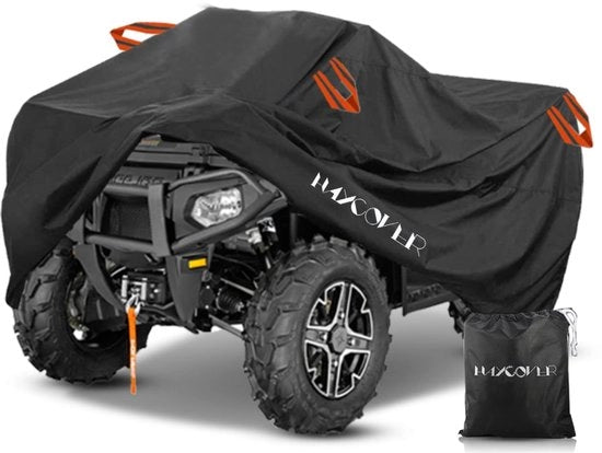Hoes per ATV, impermeabile, robusto 210D Oxford grande copertura per ATV-quad per ATV-scooter, motocicletta, quad, esterno, polvere, pioggia, protezione UV, 210 x 120 x 115 cm
