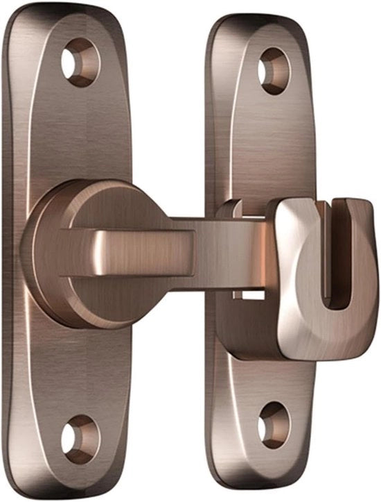 Chiusura scorrevole - 90/180 Latch Chiusura scorrevole - Hasp Chiusura scorrevole - Impermeabile e idrorepellente - Adatto per porte scorrevoli, capanni, bagni, finestre, cucine, ecc.