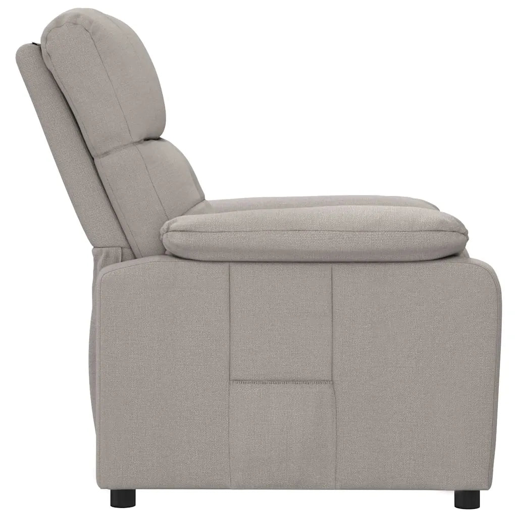 Poltrona Reclinabile Grigio Talpa in Tessuto cod mxl 18006