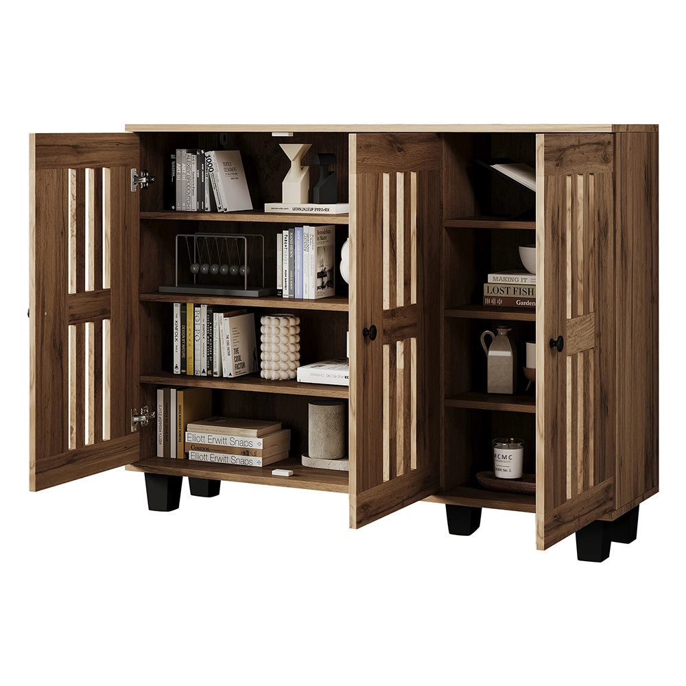 Mobile contenitore - Xylo - 120x32x92cm 3 porte/8 scomparti