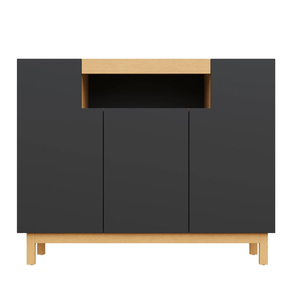 Credenza 3 Ante ¨C Xylo ¨C Legno, Mobile Multiuso per Soggiorno e Sala da Pranzo