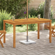 Tavolo da Giardino 140x80x74 cm in Legno Massello di Acacia