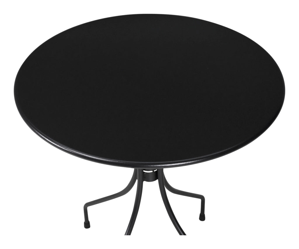 Tavolo bar rotondo 60 cm nero, tavolo da esterno - Rick - TR10-D6RI