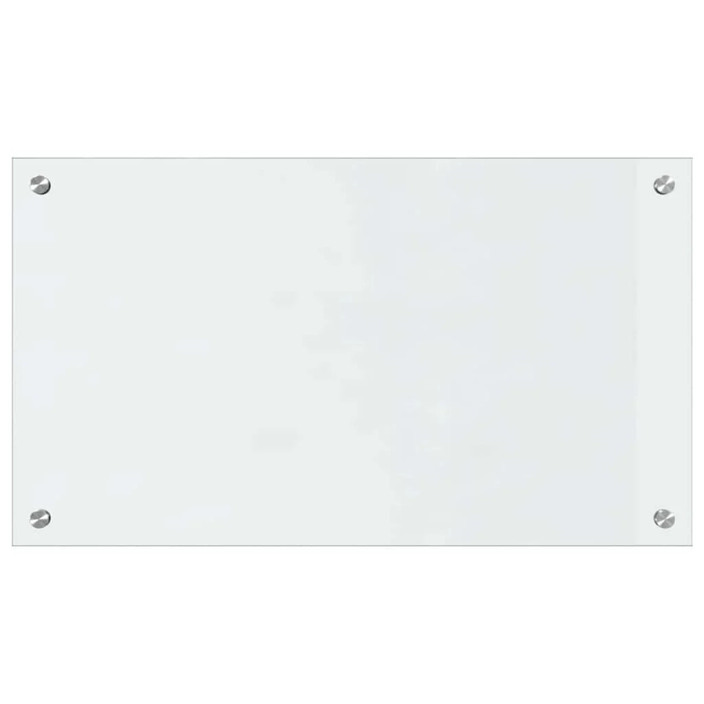 Set di 2 pannelli paraschizzi per cucina moderni design elegante 70 x 40 cm resistenti al calore facili da pulire realizzati in vetro temperato trasparente 02_0056294