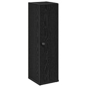 Mobile da Bagno | Armadio da bagno con Portarotolo Nero 20,5x22x72 cm