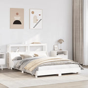 vidaXL Letto senza Materasso Bianco 140x190 cm Legno Massello di Pino