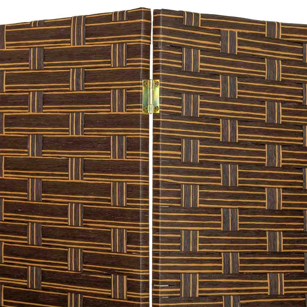 Paravento in carta intrecciata 4 pannelli 50(x4)x3x180h cm