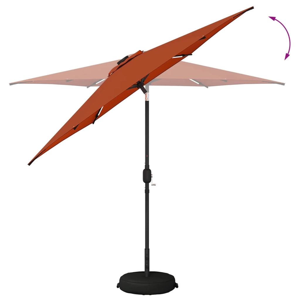 Parasol da Giardino con Luci LED 270 x 270 cm Poliestere 42036261
