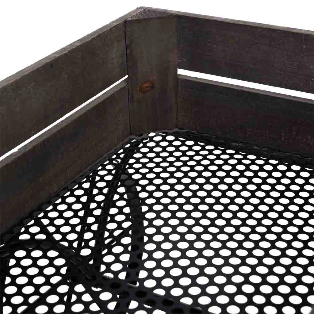 Carriola in legno e metallo 62x32x40,5h cm