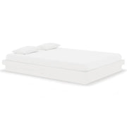 Letto matrimoniale | Letto per adulti | Giroletto Bianco in Legno Massello 140x190 cm