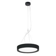 PLATE – Lampada a Sospensione LED 30W IP40 CRI90, CCT Switch 2700-3000-4000K, Struttura in Alluminio Nero - Rossini Illuminazione