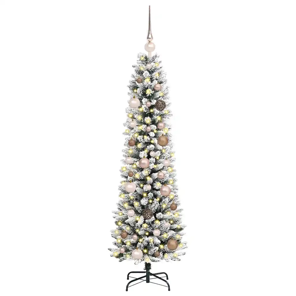 Albero di Natale | Decorazioni natalizie artificiale con 150 LED Bianco 150 cm