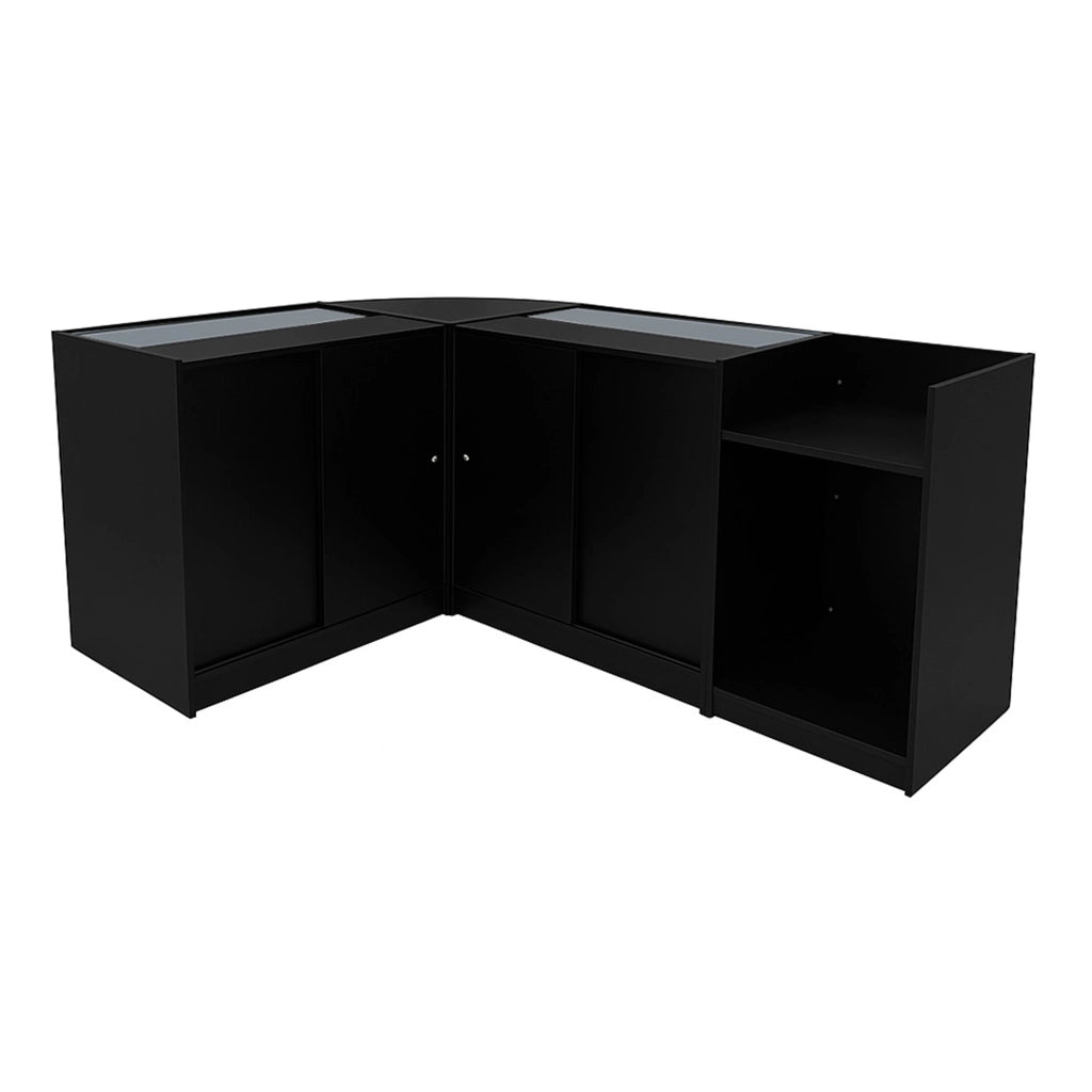 Set Banconi Neri LED Sagittarius B900 LM60 TB60 Vetrina con Serratura