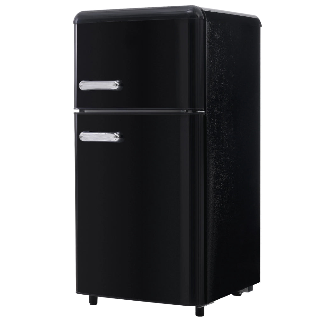Frigorifero Retro con Doppia Porta ¨C MINIMAL ¨C 72L, 21L Congelatore, LED, Classe E