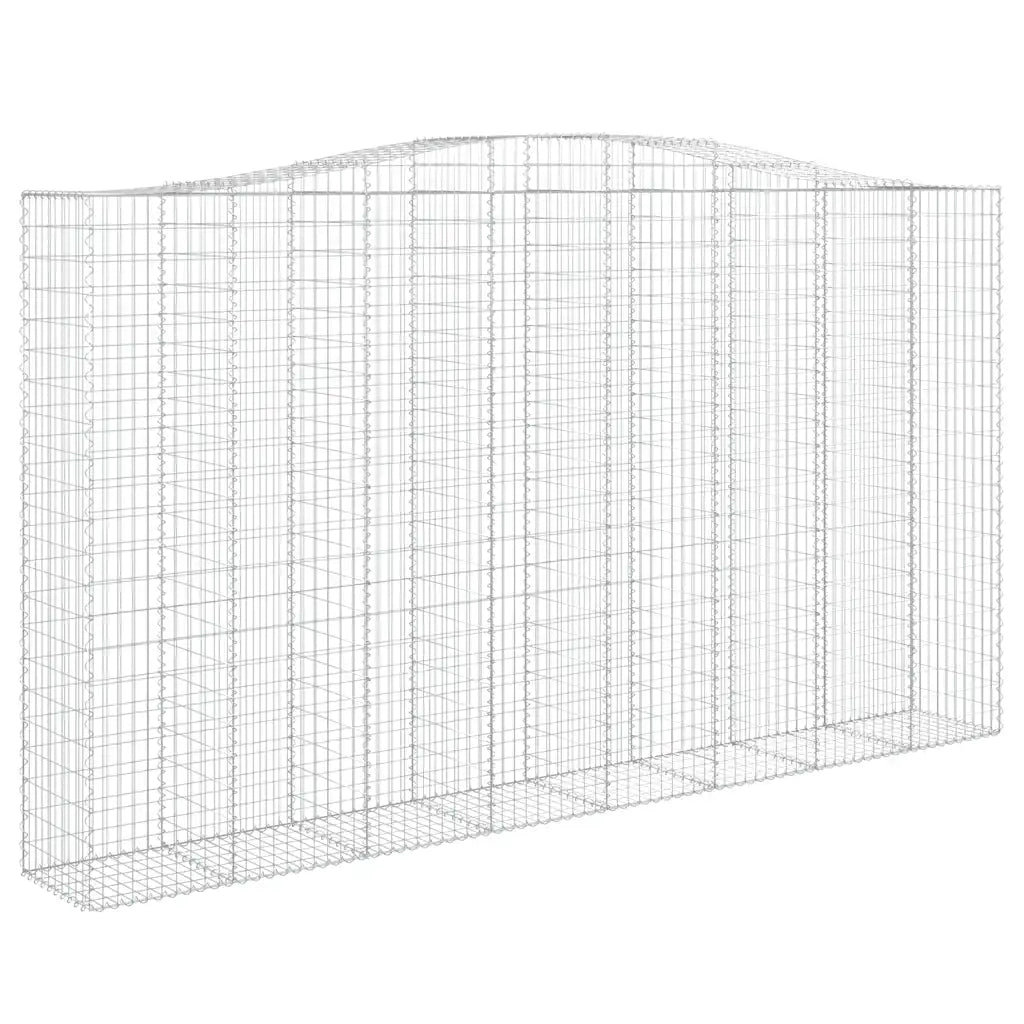 Cesti Gabbioni ad Arco 6 pz 400x50x220/240 cm Ferro Zincato 3146038