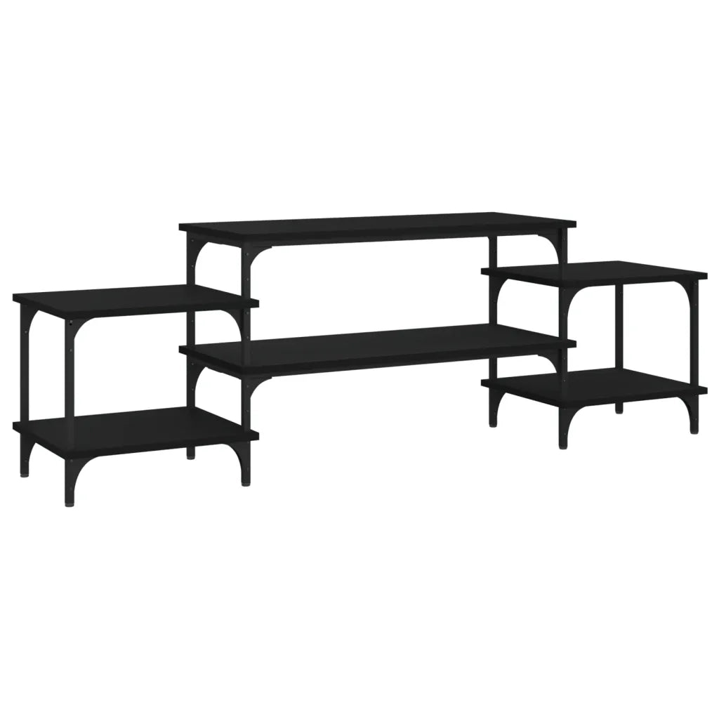 Mobile Porta TV Nero 157x35x52 cm in Legno Multistrato 826320