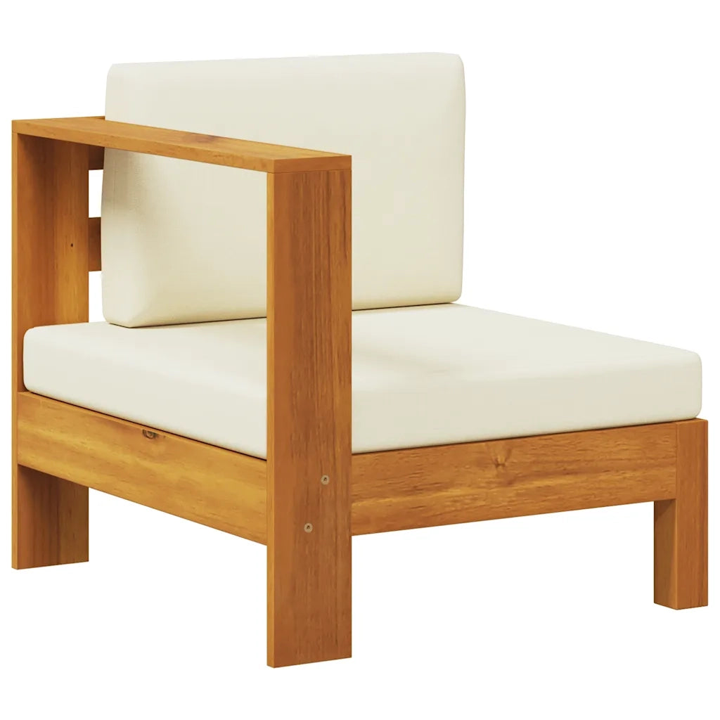 Divano Centrale con 1 Bracciolo Bianco Crema Massello d'Acacia cod mxl 76496