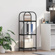 Libreria-Scaffale per Libri-Mobile di Stoccaggio Rovere Nero 40 x 30 x 109 cm Legno multistrato 766907