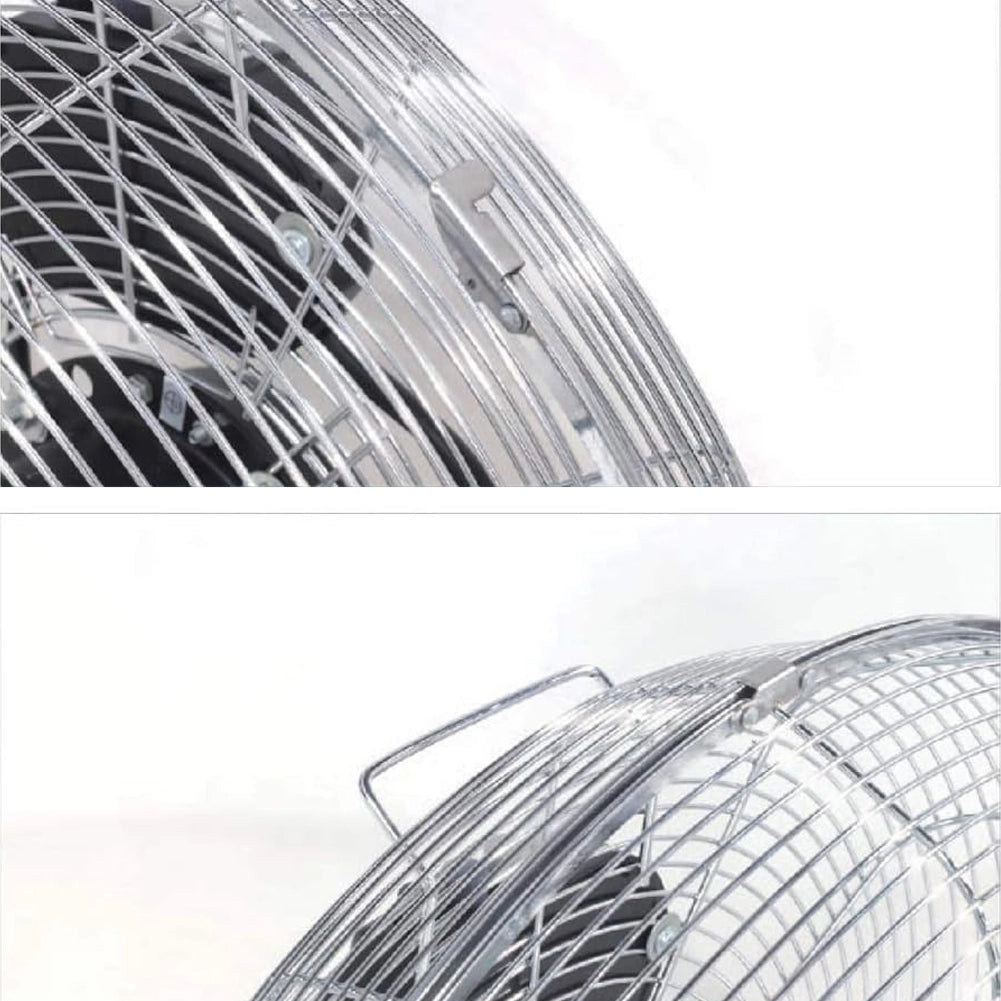 Ventilatore da terra Acciaio 70 W Pale Alluminio 40 cm 3 Velocita Oscillante