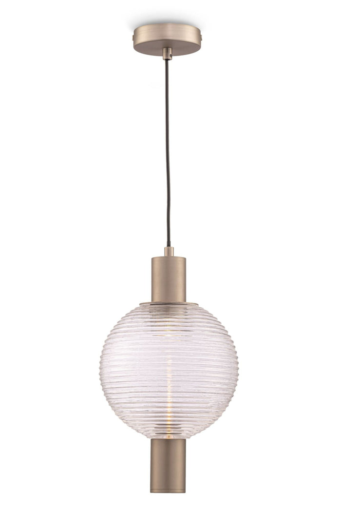 Lampada pendente Pendant in Metallo Rueca Nickel
