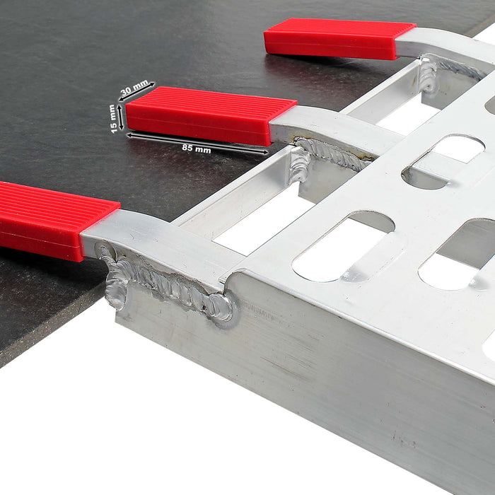 Rampa per moto in alluminio Pieghevole Portata max 340 kg Rampa di carico 220x28 cm