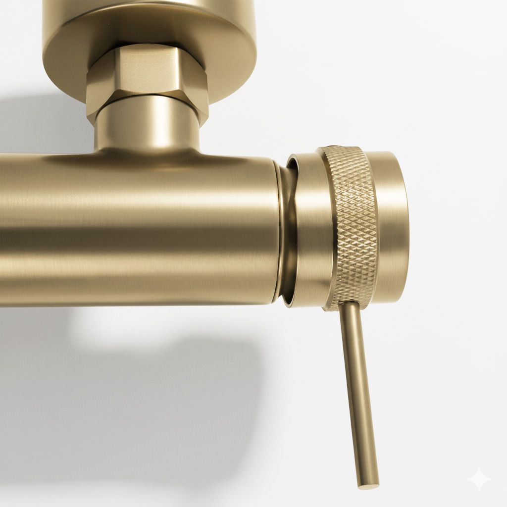 Rubinetto Da Vasca Rea Lungo Grip Brush Gold