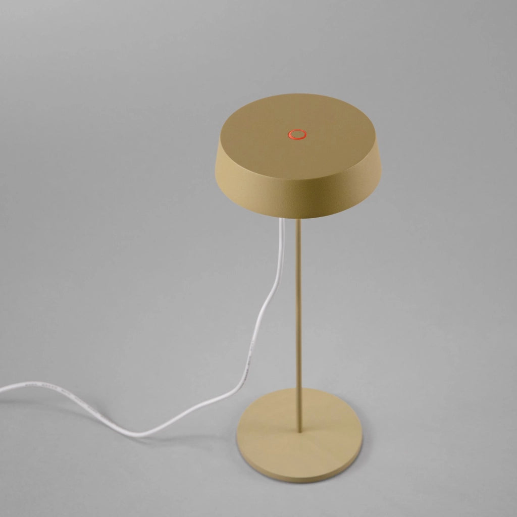LAMPADA DA TAVOLO RICARICABILE LED COCKTAIL ORO 2,2W 192LM 3000K DIMMERABILE IP54 29,5X12X12CM