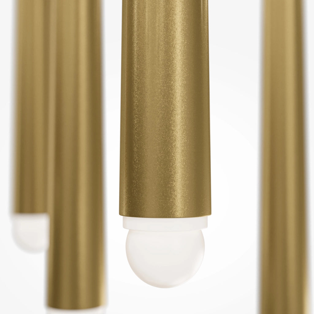 Maytoni Lampadario moderno Cascade 5 luci LED integrato ottone alluminio