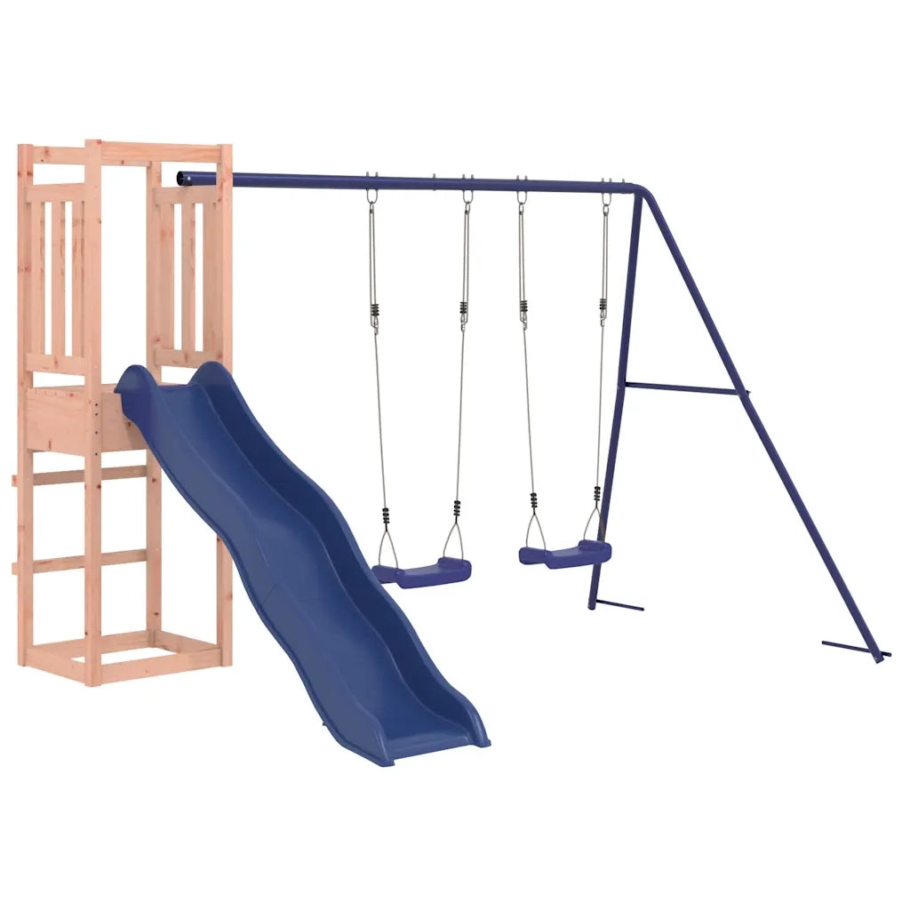 Set da Gioco da Esterno in Legno Massello di Douglas