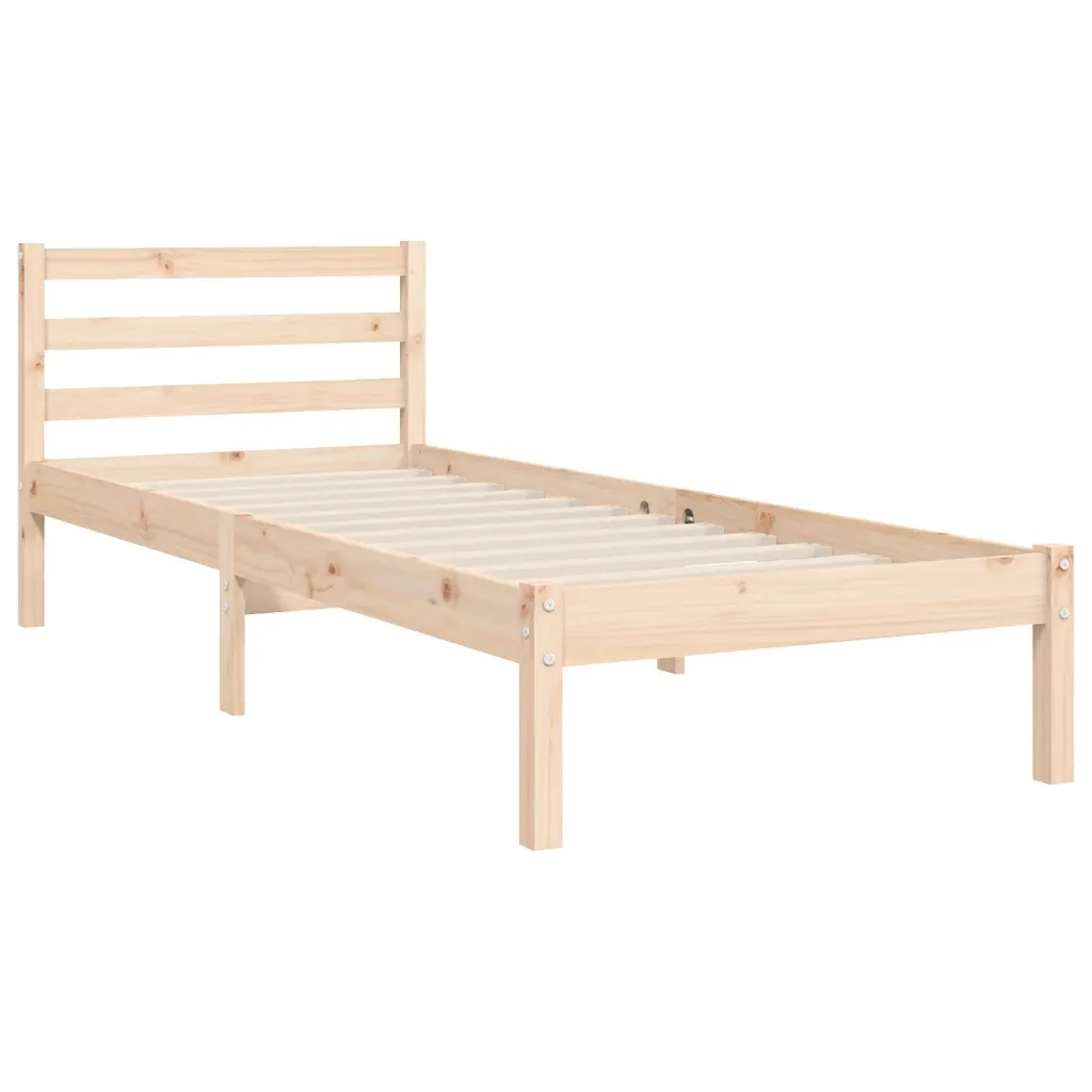 Giroletto senza Materasso-Struttura Letto 90x200 cm in Legno Massello di Pino 715910