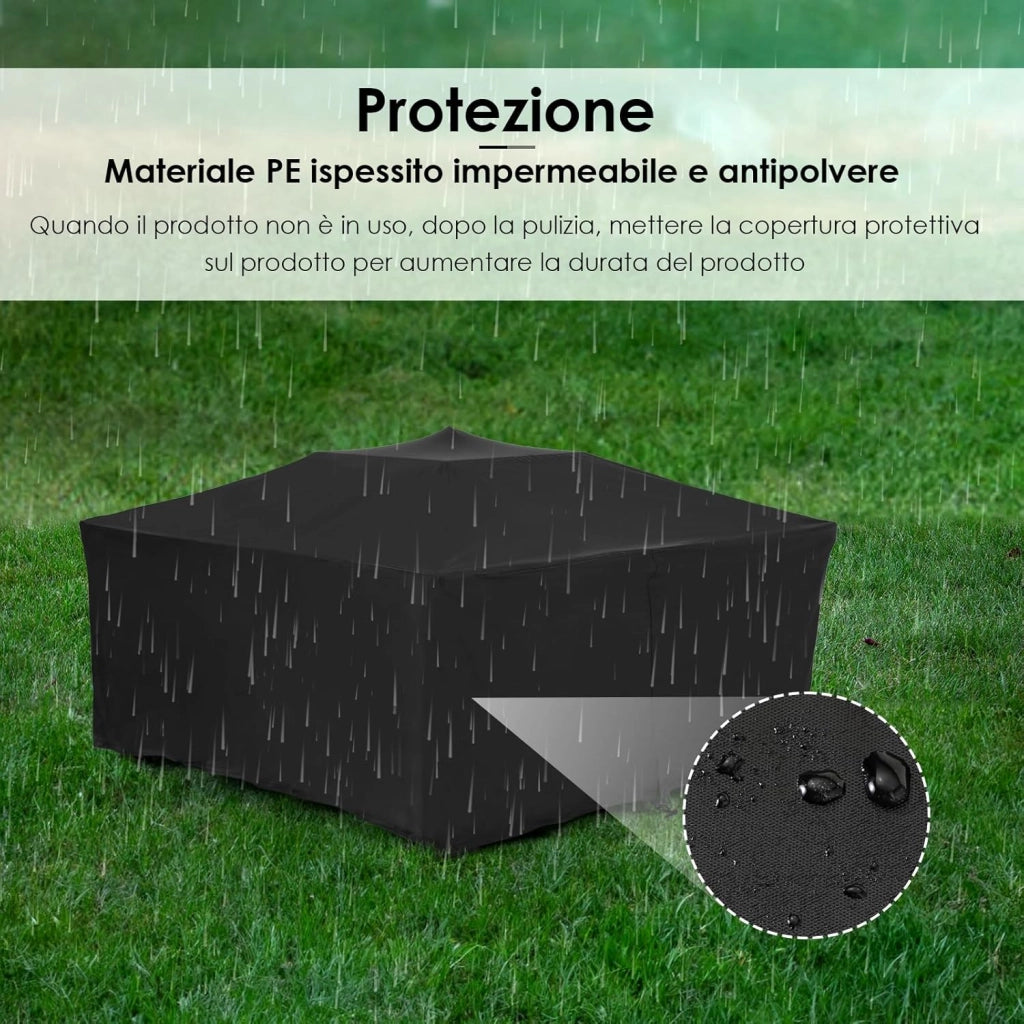 Braciere Barbecue con Griglia, Braciere da Esterno, 81cm Braciere da Giardino in Ferro,con Griglia, Attizzatoio,Parascintille, Copertura Impermeabile,Pinze per Grill,Spazzola,4 pcs Gamba