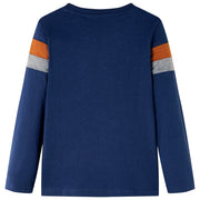 Maglietta da Bambino a Maniche Lunghe Blu Marino 104 12850