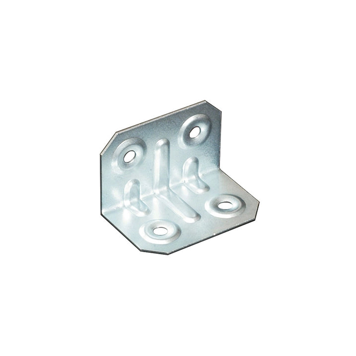 Angolari nervati - 50 x 20 mm. - zincato - 4 pz.