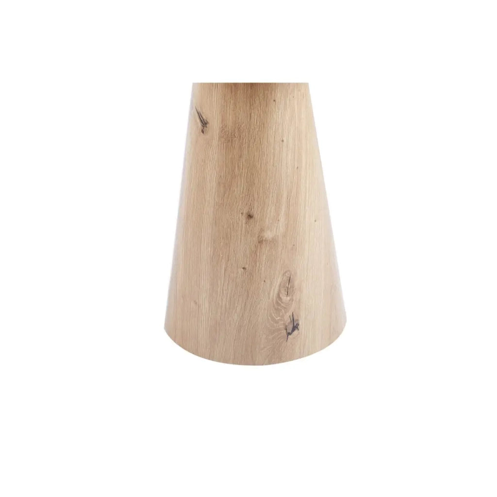 Tavolino d'appoggio rotondo collezione TIGNES – Effetto pino – D45 x H55 cm