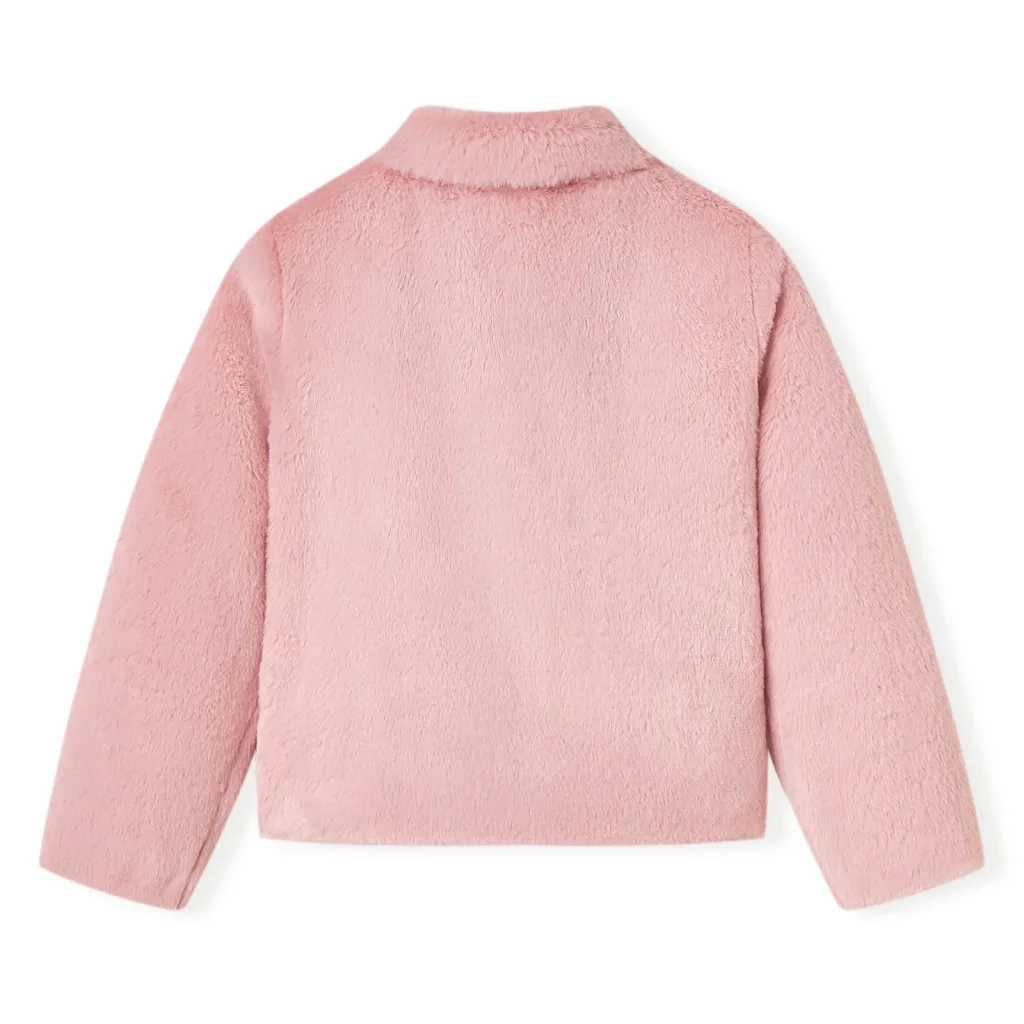 Cappotto per Bambini in Pelliccia Sintetica Rosa 116 13861