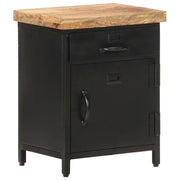 Comodino 40x30x52 cm in Legno di Mango Grezzo cod mxl 43314