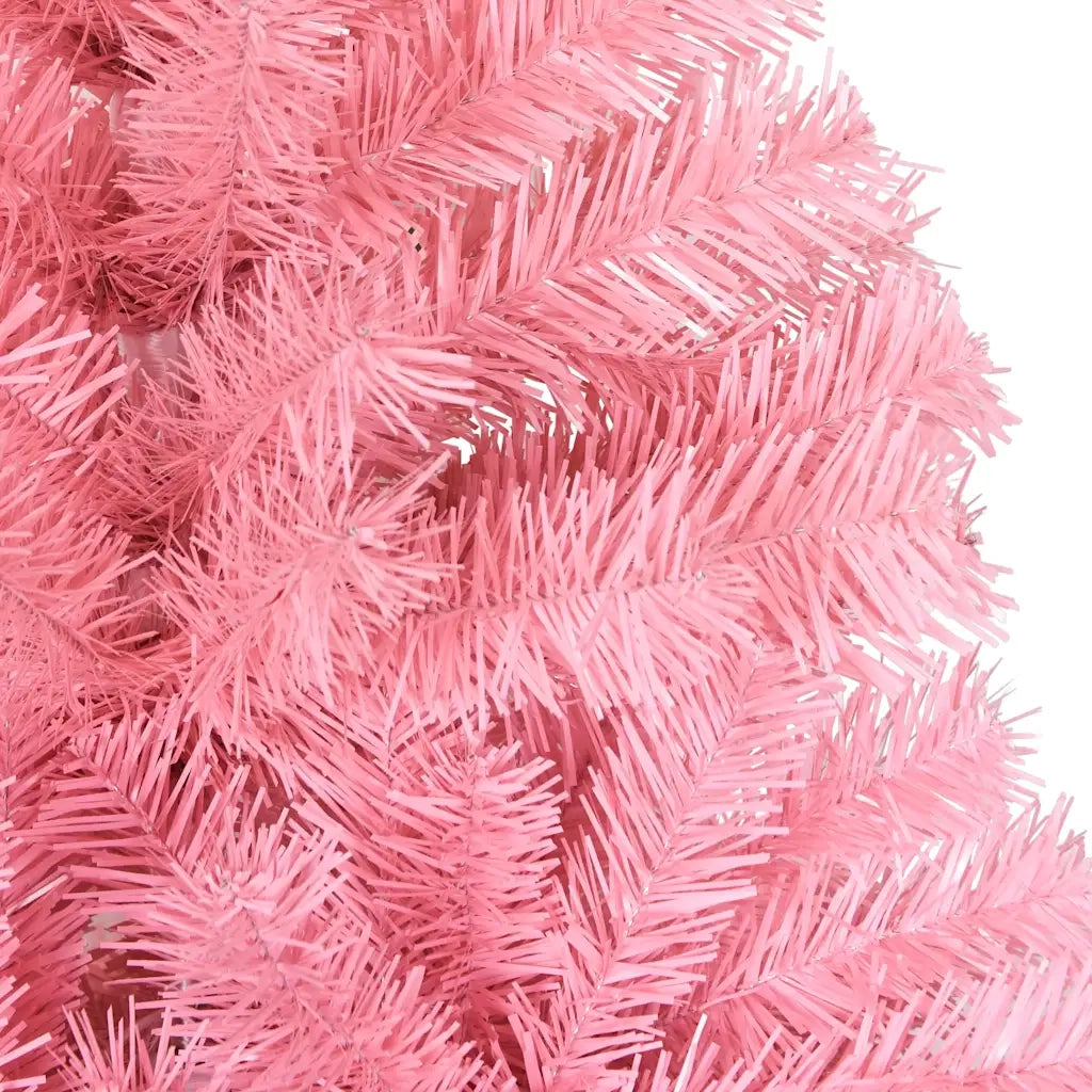 Albero di Natale Artificiale con Supporto Rosa 180 cm PVC