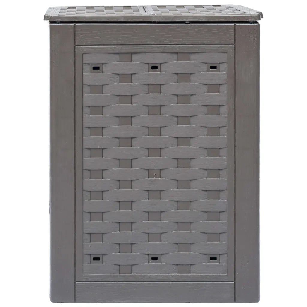 Compostiera Giardino Marrone 60x60x83 cm 300 L Rattan Plastica cod mxl 49414
