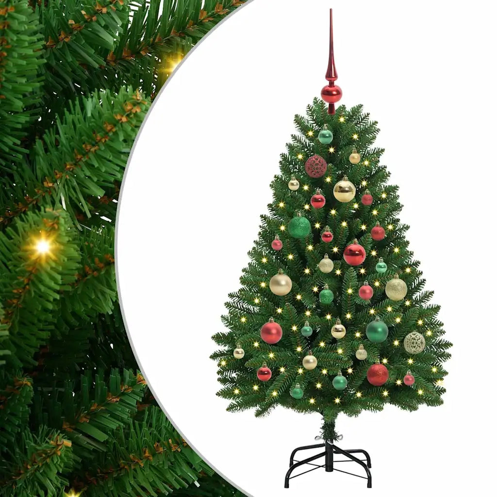 Albero di Natale artificiale Verde 120 cm PVC e Metallo 3395675