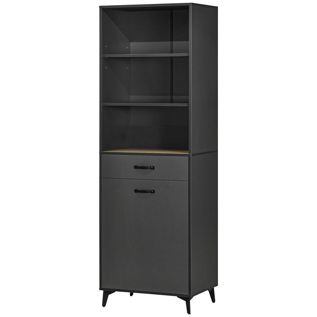 Credenza ¨C zephmum ¨C grigio effetto quercia design industriale