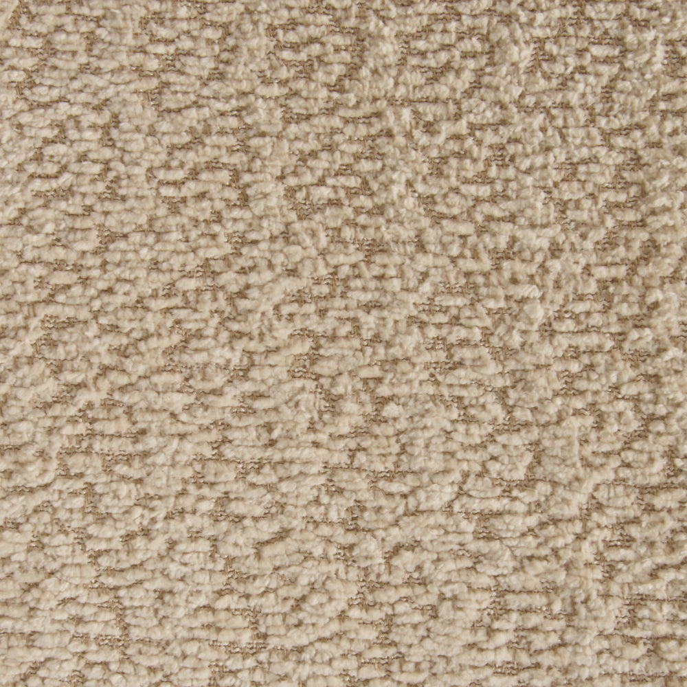 Set di 2 sedie da pranzo in legno scuro e compensato beige in tessuto boucle di poliestere Gambe in legno di gomma Stile tradizionale retrò