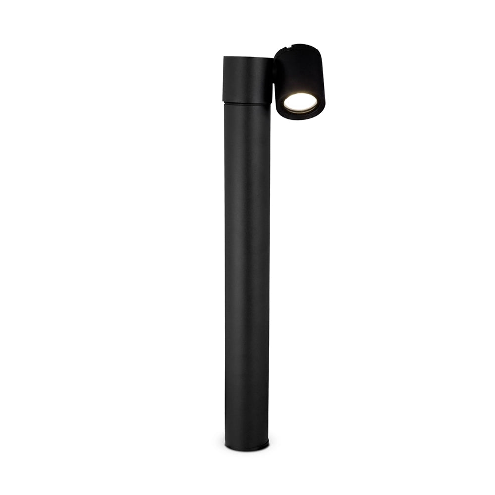Lampione Per Esterno Moderno Alluminio Nero 1 Luce Gu10 50W Ip54