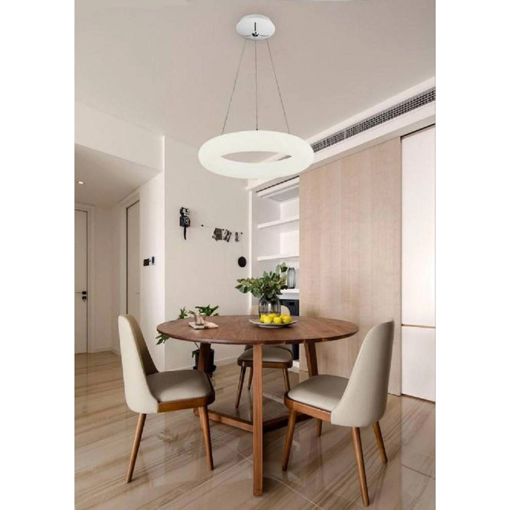 Trade Shop - Lampadario Sospeso 36w Lampada Tripla Accensione Luce Bianca Calda Naturale B30 -