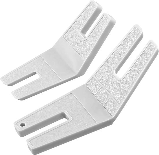 Set di attrezzi da cucire a mano da 2 pezzi - Piastra da cucire piatta - Pedale da cucire con meccanismo di rullo - Adatto per stoffe spesse - Dimensioni 71x2,5x0,5 cm / 61x2,5x0,5 cm - Accessori per macchina da cucire