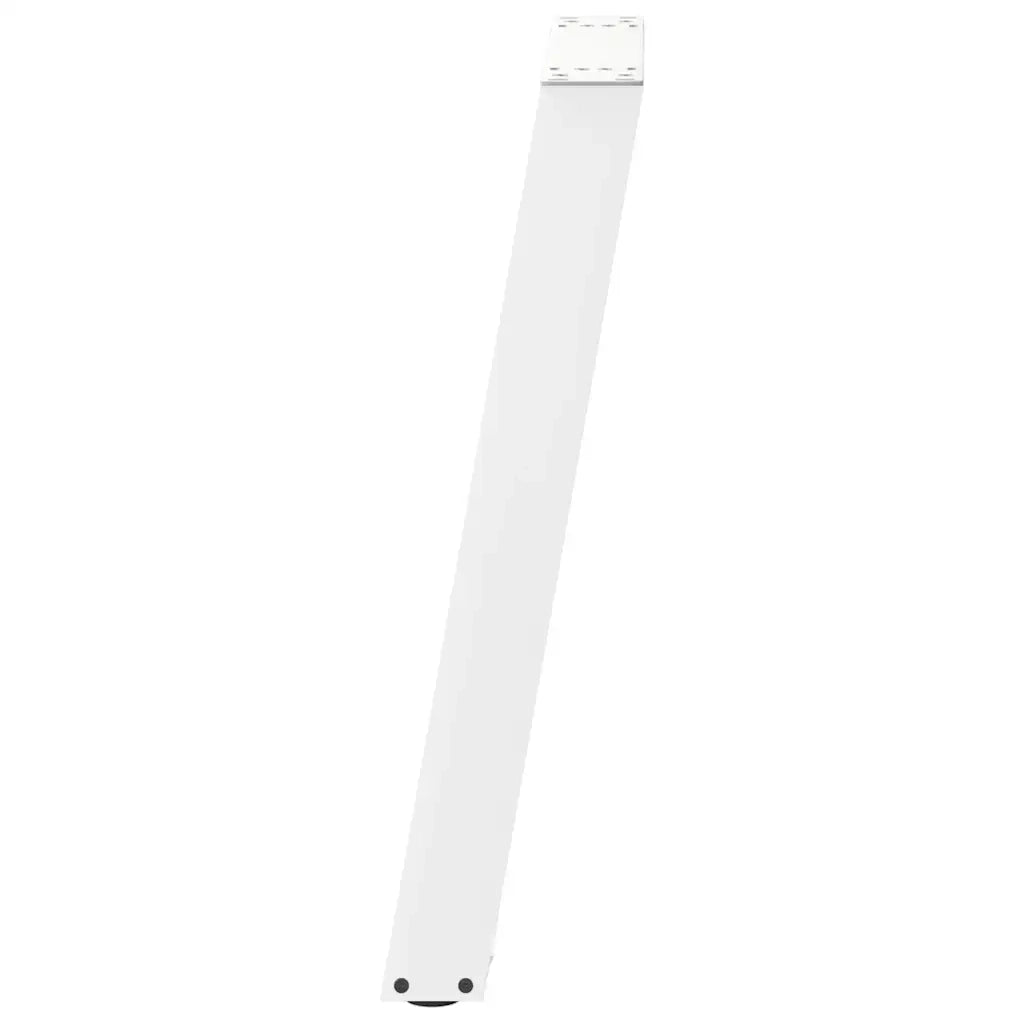 Gambe per tavolo consolle a forma di U 2 pz bianche 28x(72-73) cm in acciaio
