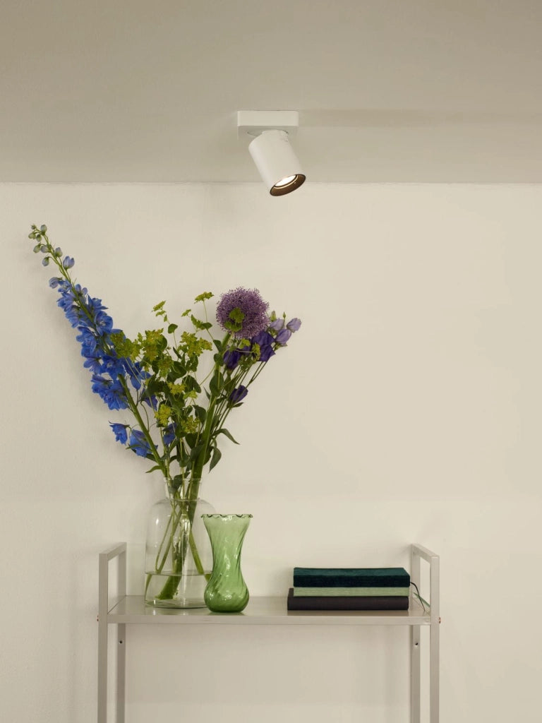 Faretto soffitto Lucide Nigel bianco GU10 5W 2200K