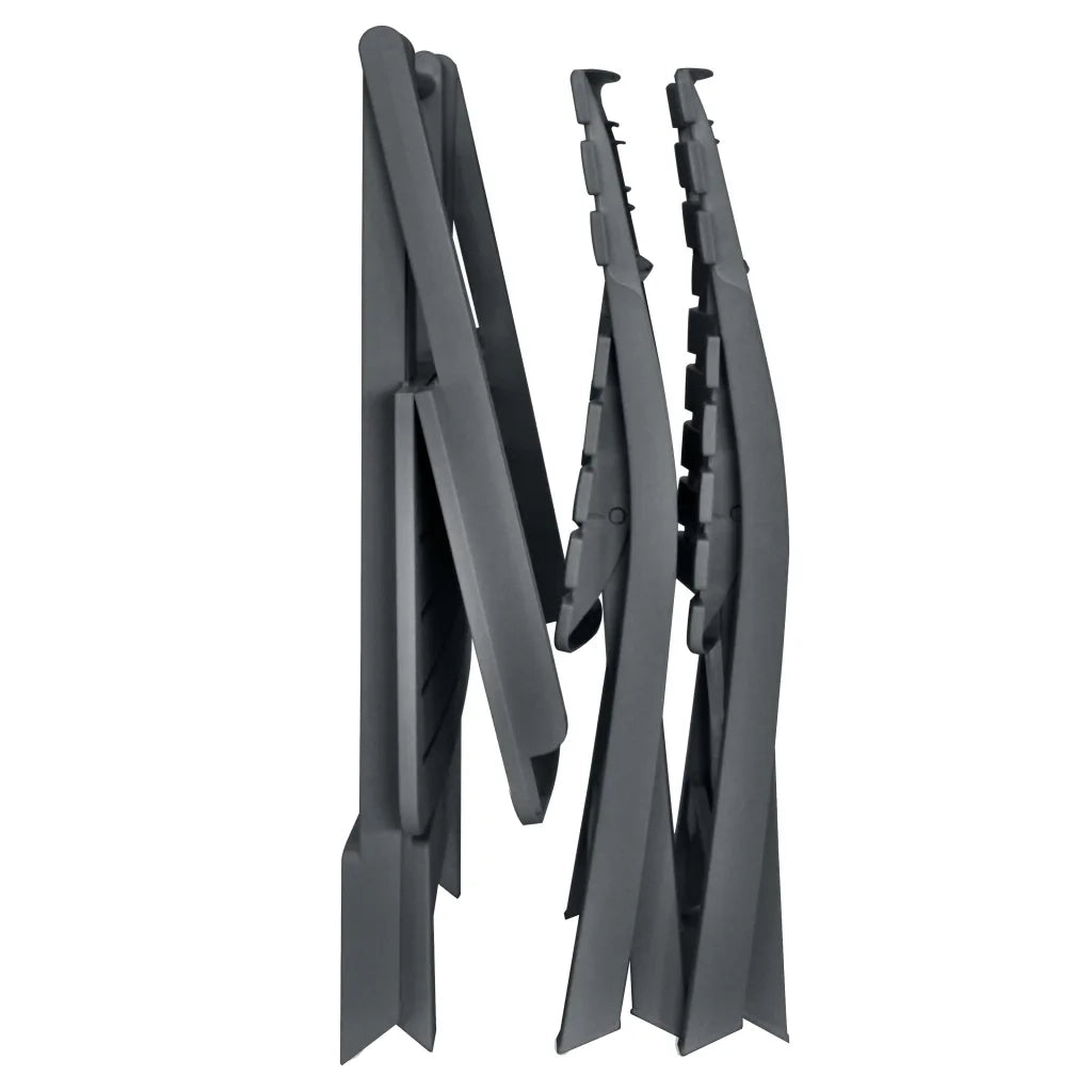 Set da Bistrot 3 pz | Set Salotto da Giardino Pieghevole in Plastica Antracite