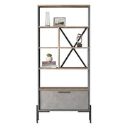 Biblioteca Fabrice, Libreria 4 Ripiani, 76x45x161h cm Marrone