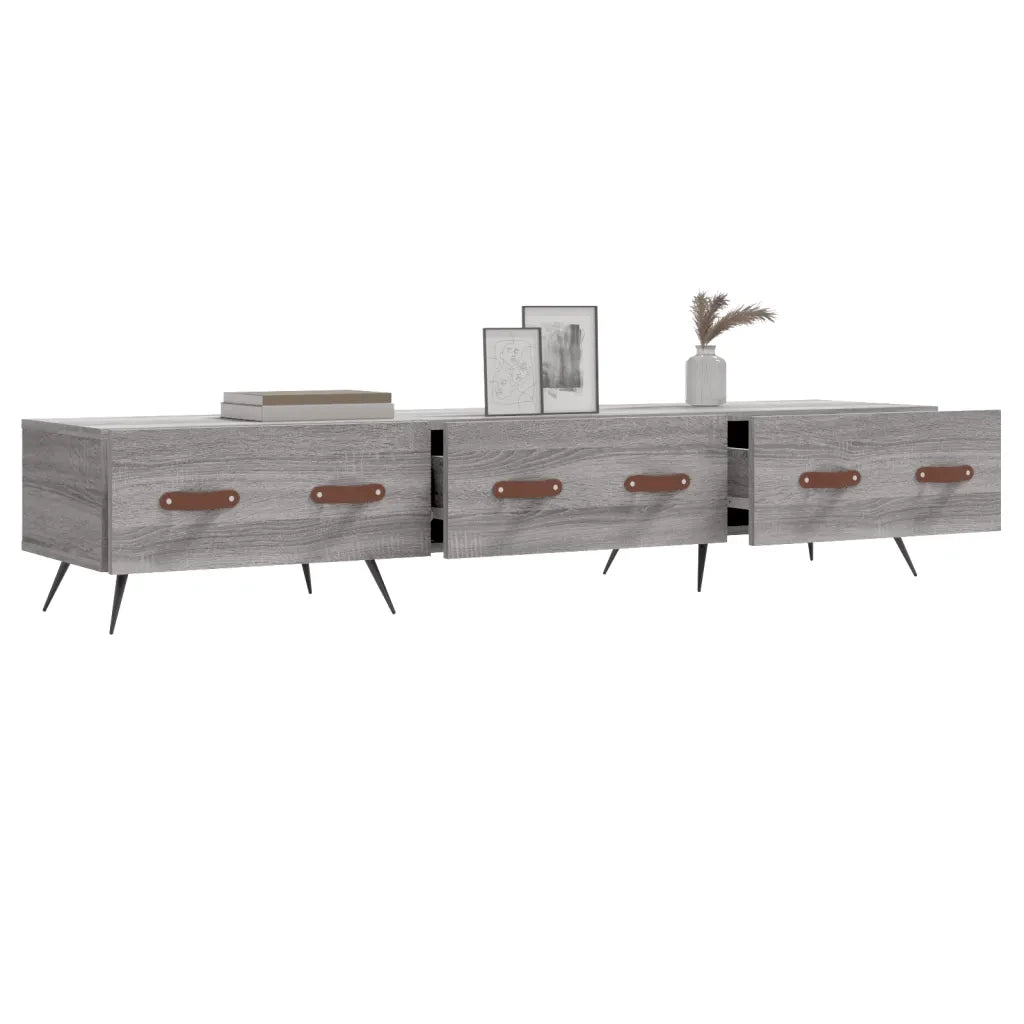 Mobile Porta TV Grigio Sonoma 150x36x30 cm in Legno Multistrato 829130